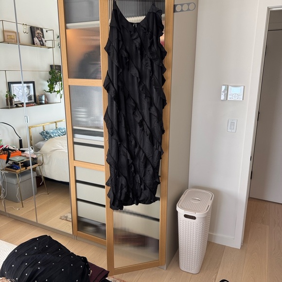 Anthropologie Bias-Cut Ruffled Midi Dress - Picture 6 of 6